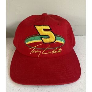 Vintage Terry Labonte Nascar Snapback Hat Kelloggs Corn Flakes Nutmeg Advert